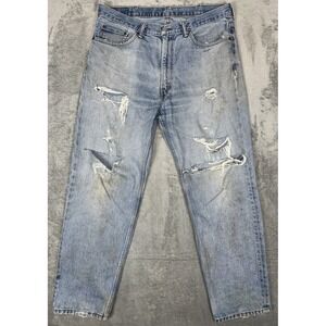Vintage Levi's Strauss 550 Thrashed Broken In 38‎ x 32 Distressed Jeans Levi